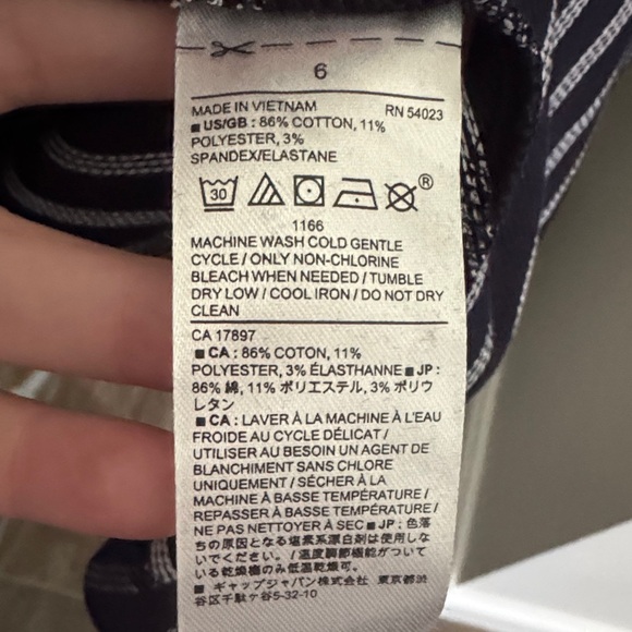 Banana Republic Navy Striped Midi Dress - Picture 5 of 10